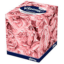 Серветки в коробці 20*20 2 шарові Kleenex 100шт Куб Колекшн