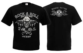 Футболка ROCK & ROLL Bikes, Babes, Booze, фото 1