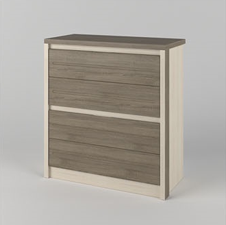 Дитячий підлітковий комод 90 см з шухлядами для кімнати хлопчика підлітка Твіст Летро, фото 1