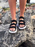 Сандалі жіночі спортивні текстиль чорний Київ, фото 6