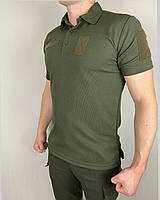Футболка поло для військовослужбовців "ЗСУ" Cool-Pass Олива