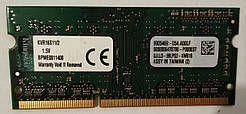 Для ноутбука 2 GB DDR3 1600MHz Kingston PC3 12800S 1Rx8 RAM Оперативна пам'ять