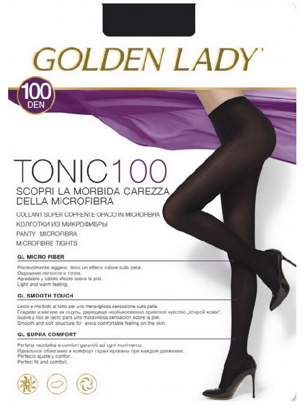 Golden Lady Tonic 100 Den щільні колготки з мікрофібри, всі кольори, всі розміри