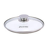 Каструля з кришкою Kamille 2.0 л з нержавіючої сталі і порожнистими ручками для індукції і газу KM-4901, фото 4