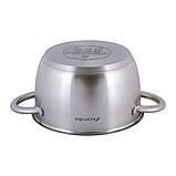 Каструля з кришкою Kamille 2.0 л з нержавіючої сталі і порожнистими ручками для індукції і газу KM-4901, фото 6