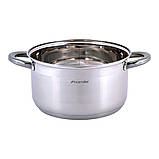 Каструля з кришкою Kamille KM-4924 5.0л Якісна каструля для кухні Каструля з нержавійки, фото 3