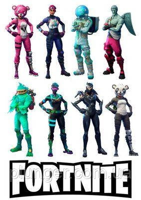 Вафельна картинка для кондитерських виробів Fortnite (лист А4)