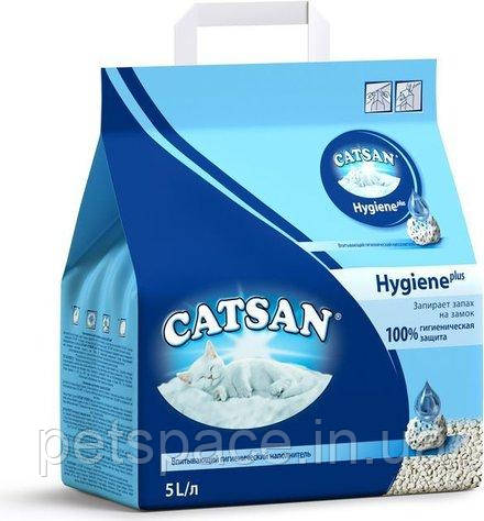 Бентонітовий наповнювач для котів Catsan Hygiene plus (Катсан Хайджин Плюсс), 5л., фото 1