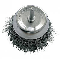 Щітка чашкова гофрована 80мм (шток 6мм) PROLINE 32408