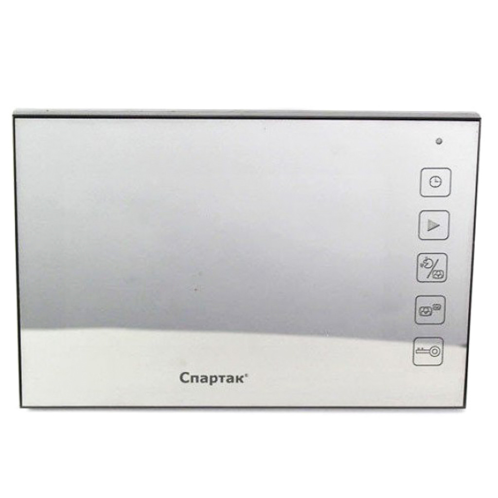 Кольоровий Домофон Спартак JS 728 7 дюймів з сенсорною панеллю Дзеркальний (2_009280), фото 1