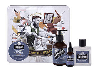Набір для бороди Proraso Lime в металевій коробці ( шампунь, бальзам і масло), фото 2