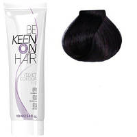 Крем краска для волос без аммиака KEEN Velvet Colour 1.8 Иссиня черный 100 мл