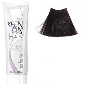 Крем фарба для волосся без аміаку KEEN Velvet Colour 3.0 темно-коричневий 100мл.