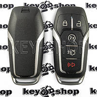 Смарт ключ для Ford F150, Fusion, Escape, Edge (Форд Фьюжн, Эскейп, Ф150) 4+1 кноп. чип ID49 HITAG PRO 902Mhz