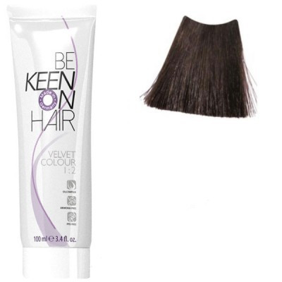 Крем фарба для волосся без аміаку KEEN Velvet Colour 5.7 шоколад 100мл.