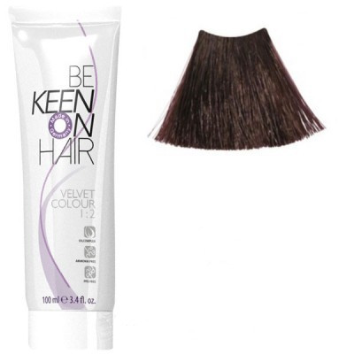 Крем фарба для волосся без аміаку KEEN Velvet Colour 5.75 каштан 100мл.