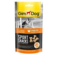 Ласощі для собак GimDog Sport Snacks 60 г (домашня птиця)