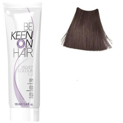 Крем фарба для волосся без аміаку KEEN Velvet Colour 7.1 натуральний попелястий блондин 100мл.