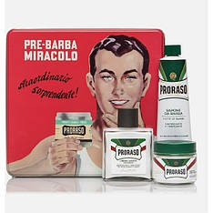 Набір для гоління Proraso Vintage Selection Gino в металевій коробці