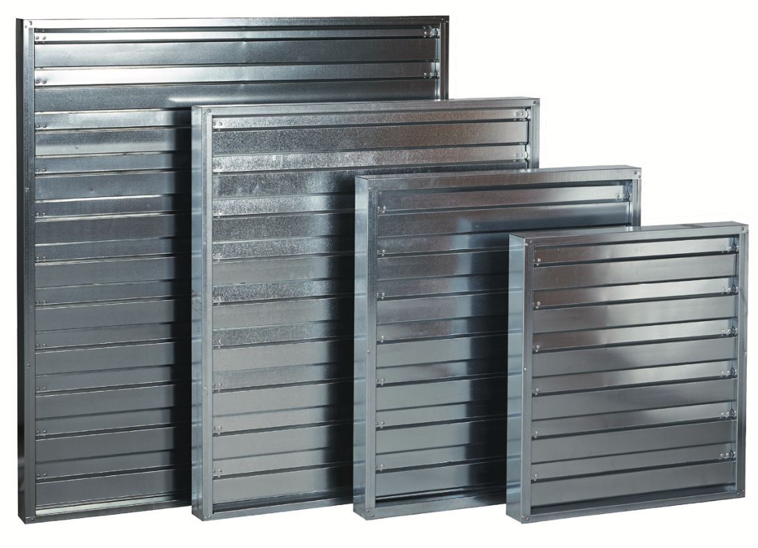 Припливна жалюзь 111х111 см для вентилятора ES-120, фото 1