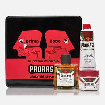 Набір для гоління Proraso Vintage Selection Prima&Dopo в металевій коробці, фото 2
