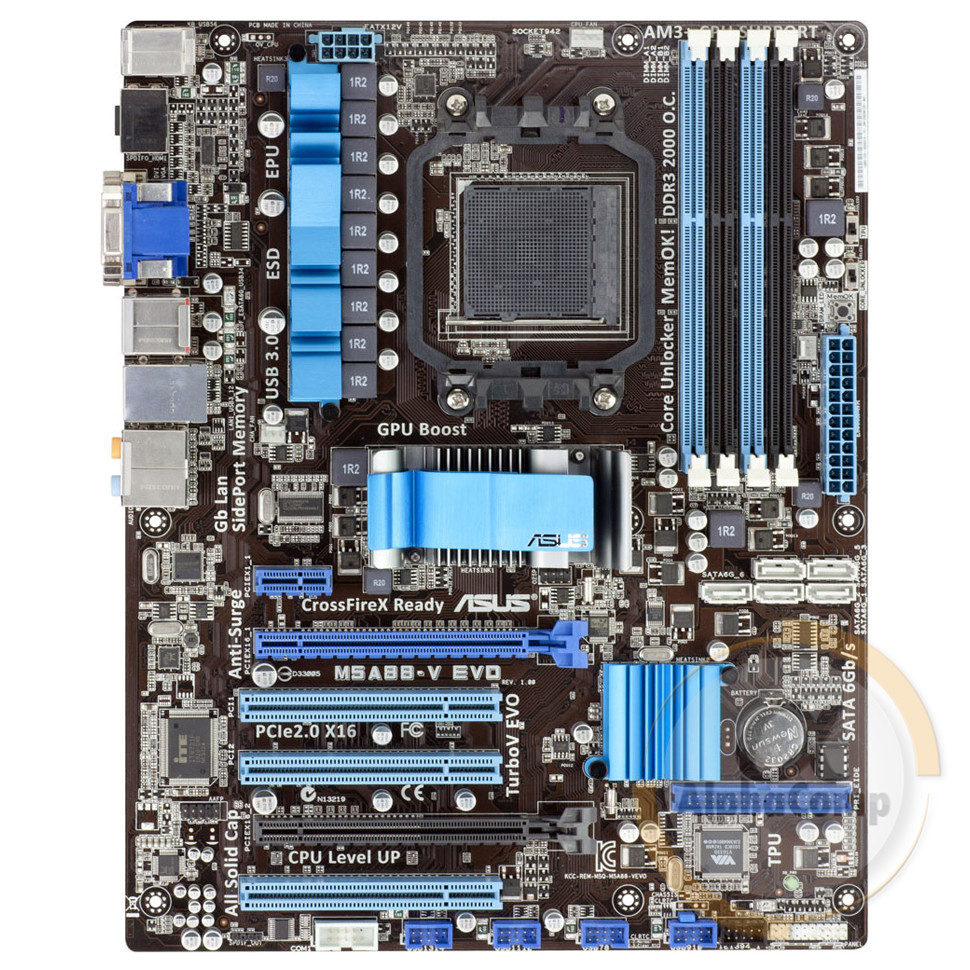 Материнська плата Asus M5A88-EVO (AM3+/AMD 880G/4xDDR3/USB3.0) БУ