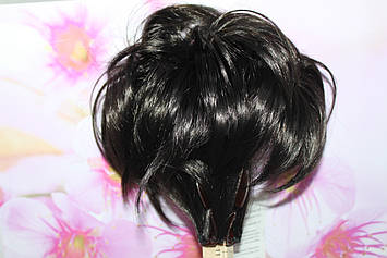 Волосся хвіст на крабе короткий штучні волосся чорний