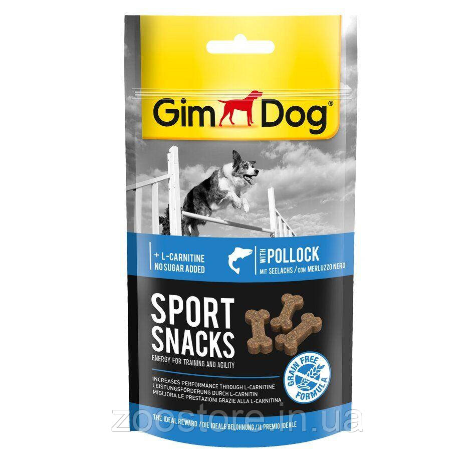 Ласощі для собак GimDog Sport Snacks 60 г (риба)