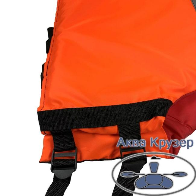 Страховочный жилет-майка 50-70 кг спасательный оранжевый универсальный для взрослых, сертифицированный - фото 3 - id-p1197660162