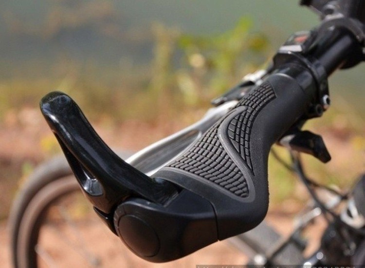 Грипси з ріжками KBGrips Ergo,велосипедні анатомічні, аергономічні грипси з вбудованими ріжками, рукавиці