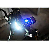 Велосипедна водонепроникна передня LED фара Machfally,USB зарядка, велофонар з вбудованим акумулятором, фото 3