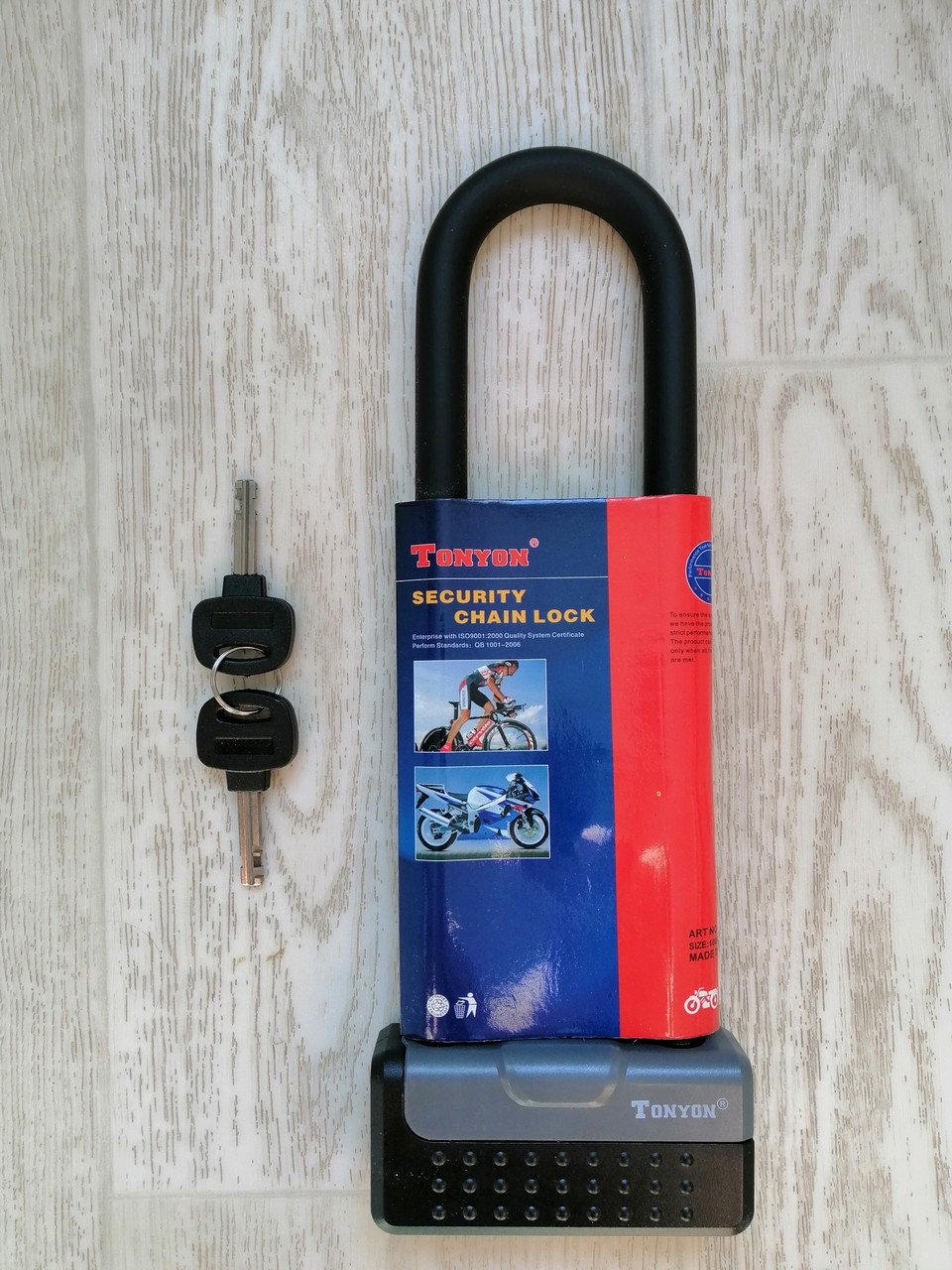 Велозамок U-подібний Tonyon TY339D, юлок, u-lock, протиприпасований замок скоба