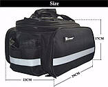Велосумка, велосипедна розкладна сумка-штани трансформер на багажник, фото 7