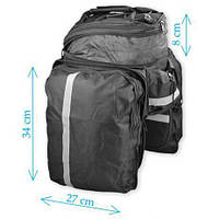 Велосумка, велосипедная раскладная сумка-штаны трансформер на багажник