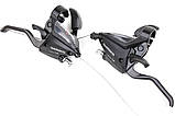 Перемикачі з гальмівним важелем Shimano EF500, чорний, пара лів.(3ск)+прав.(7ск),Моноблоки Shimano EF500, фото 3
