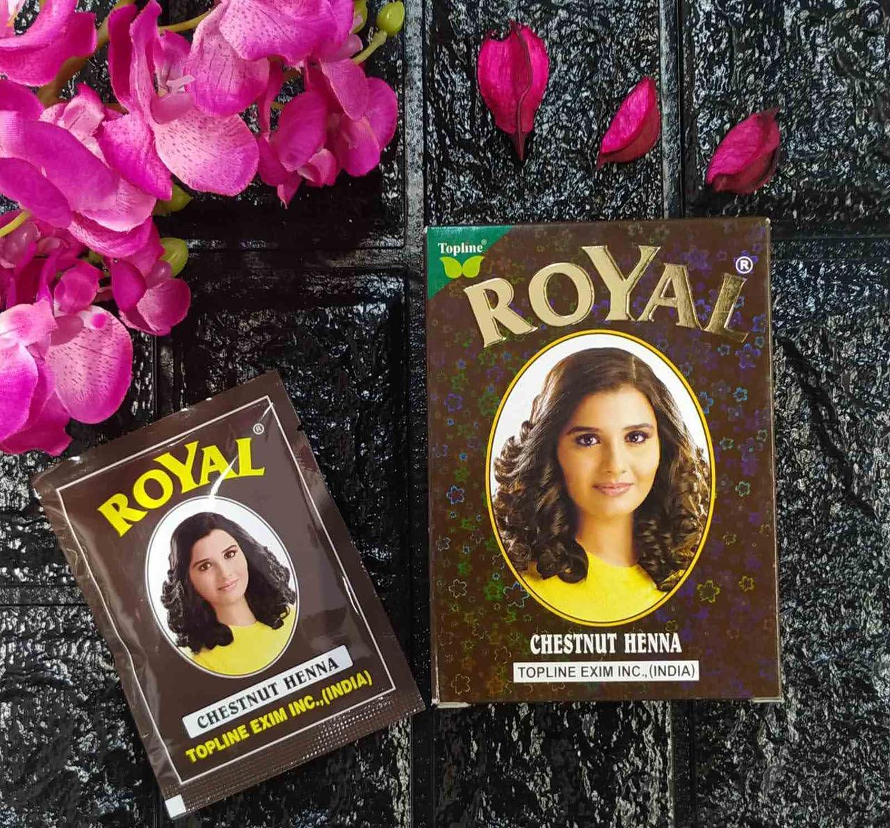 Хна індійська Royal Henna Chestnut для волосся горіхова 10 грамів