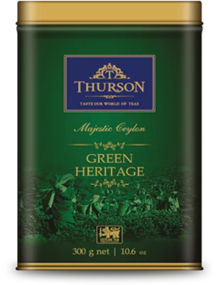 Чай зелений Thurson Green Heritage крупнолистовий 300 г в жерстяній банці
