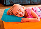 Надувна подушка Kidz для дітей, 43х28х9 см, 3 кольори, 3+ | Подушка для подорожей, фото 4
