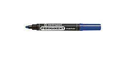 Маркер перманентний Centropen Permanent 2.5 мм круглий Чорний синій