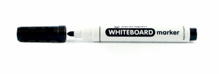 Маркер для дошок сухостираємих Centropen Whiteboard 2,5 мм круглий чорний