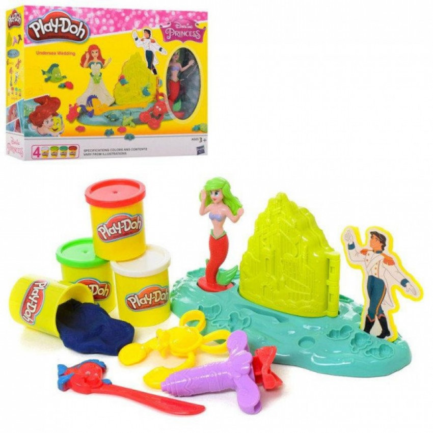 Набір для творчості пластилін, тісто для ліплення Русалка/Принцеса Disney Play-Doh MK 2751, фото 1