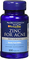 Вітаміни для шкіри Puritan's Pride Zinc for acne 100tab