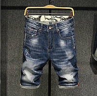 Чоловічі стильні джинсові шорти бриджі