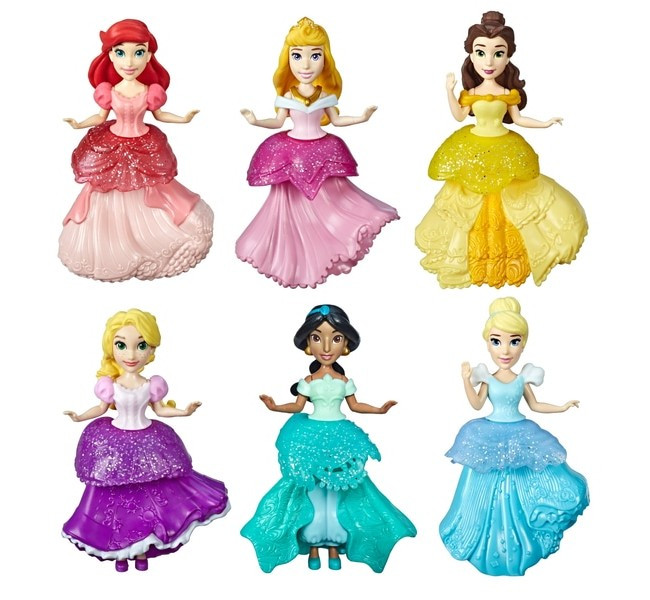 Набір принцес з сукнями кліпс 6 штук Disney Princess Royal Clips