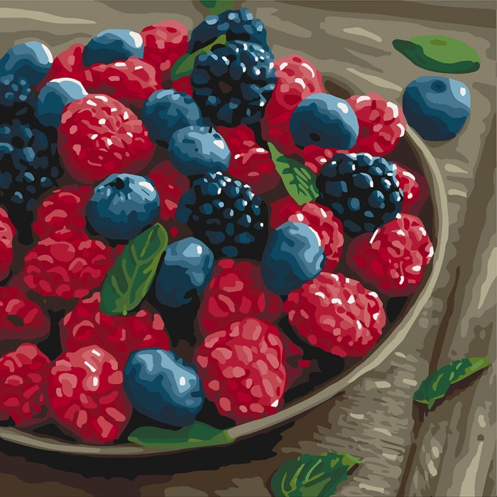 Картина за номерами 40×40 см. Дари літа. Ідейка. КНО5564