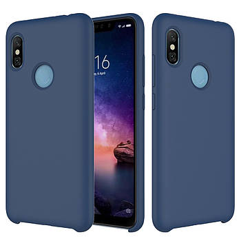 Силіконовий чохол Liquid Case Xiaomi Mi 9 SE Темно-синій 2287P