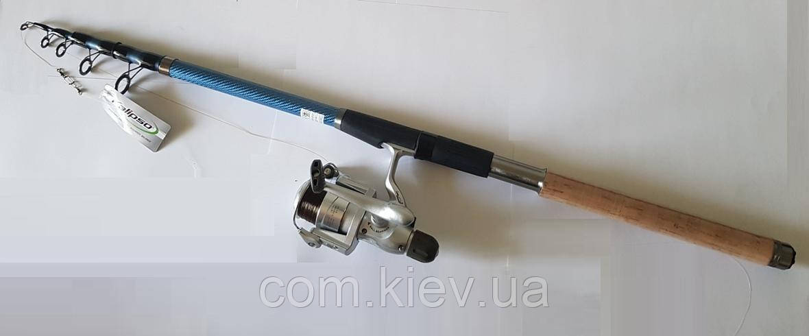 Комплект Спінінг Kalipso Navigator Pro + Котушка RD 84i з силіконовою приманкою 3 м