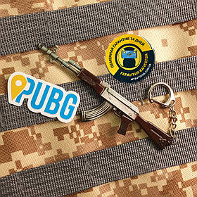 Брелок Автомат Калашникова / АК / АК-47 / Калаш з гри PUBG 13 см металевий