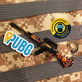 Брелок Автомат Калашникова / АК / АК-47 / Калаш Immortal Scope з гри PUBG 13 см металевий