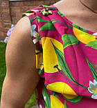 Яскраве літнє плаття з мереживною спинкою Kiwe.Туреччина, фото 5